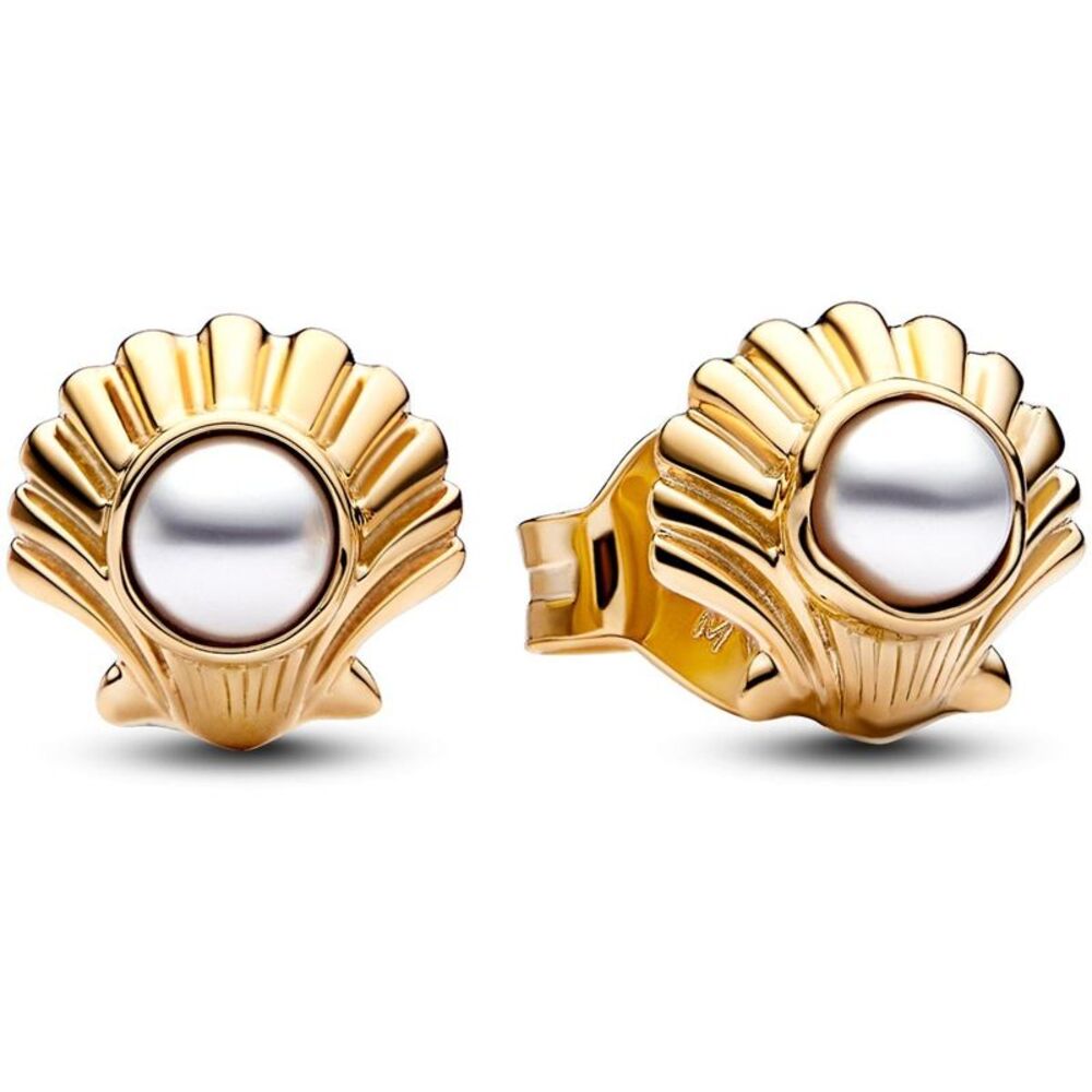 Pandora Disney The Little Mermaid Seashell Stud Earrings